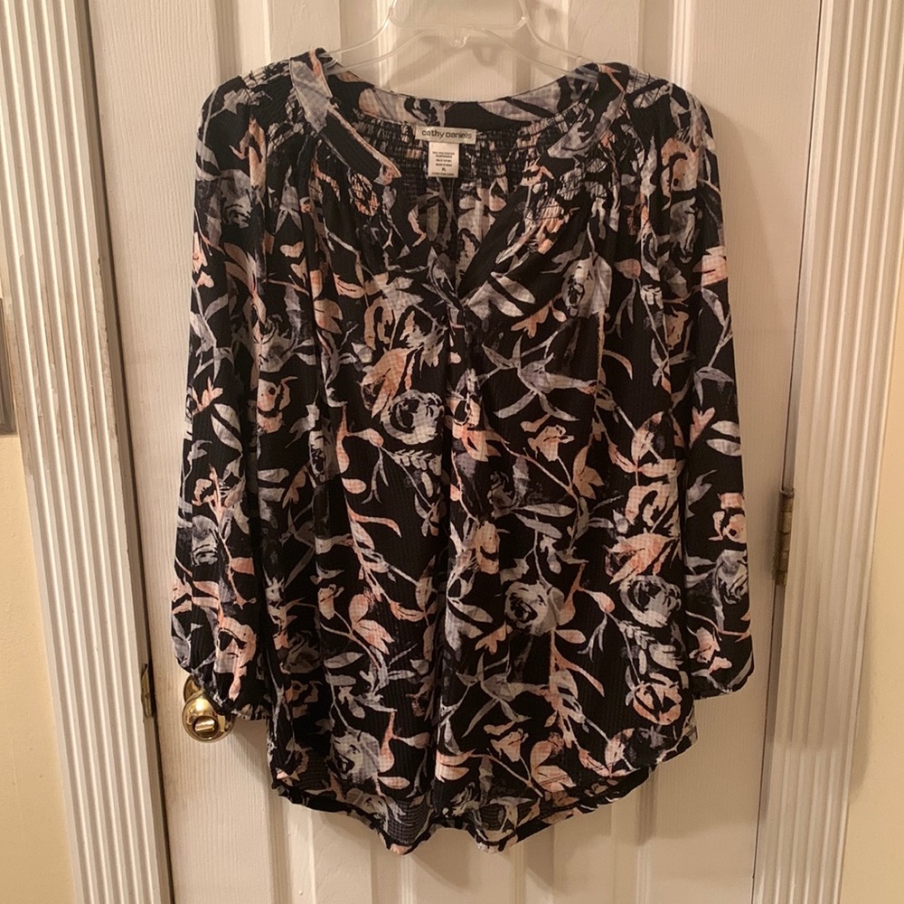 Cathy Daniel’s Pink and Black Blouse XL